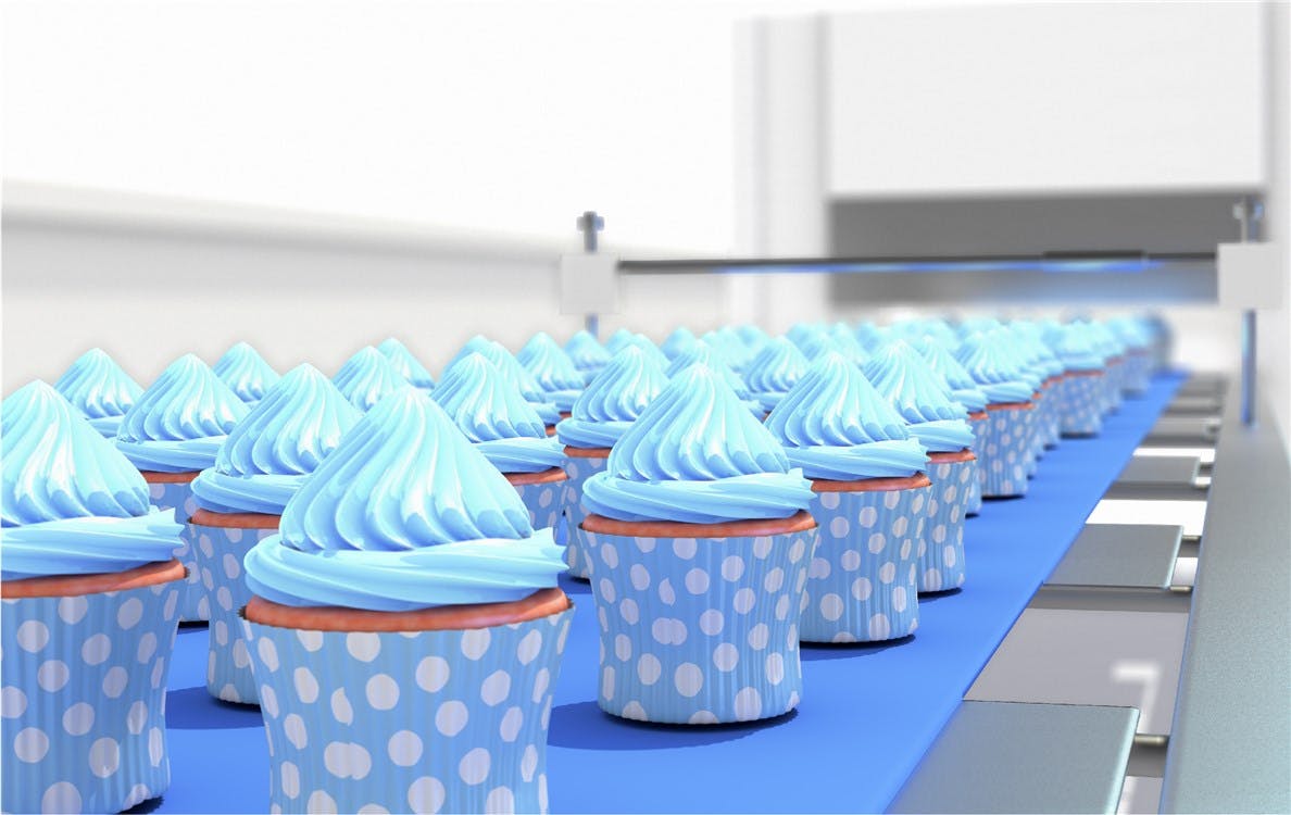 Blue cupcakes 