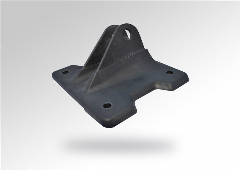 Jointly developed hybrid  overmoulded cabin bracket © Victrex 